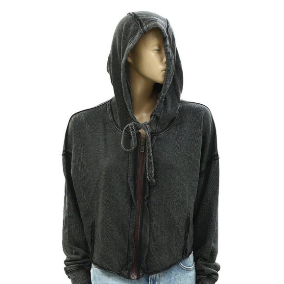 Free People Fp Movement Body Language Hoodie Jacket Top Oversized XS New - Picture 6 of 12